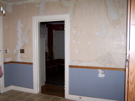 Before: West wall, September 2008.